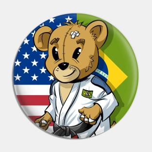 BJJ Kids Brazilian Jiu-jitsu Mascot Pin