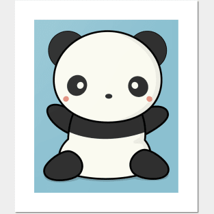 Kawaii chibi cute panda Poster by ChibiInstant