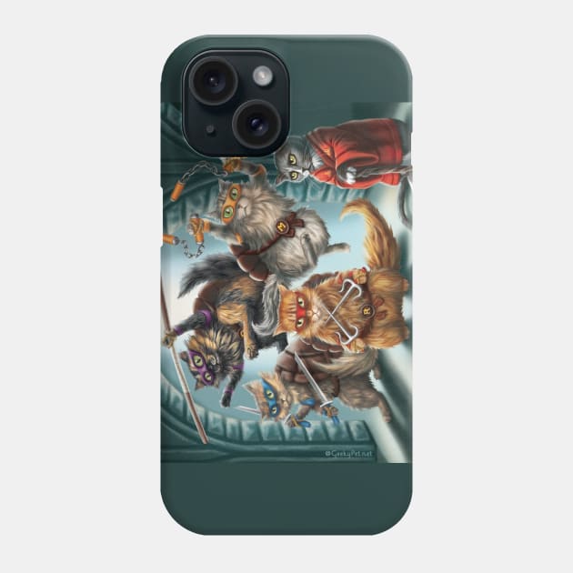 Teenage Mutant Ninja Kittens Phone Case by GeekyPet