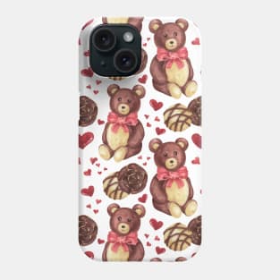 Lovely Bears and Candies Pattern Phone Case