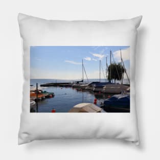 West Harbor of Hagnau - Lake Constance Pillow