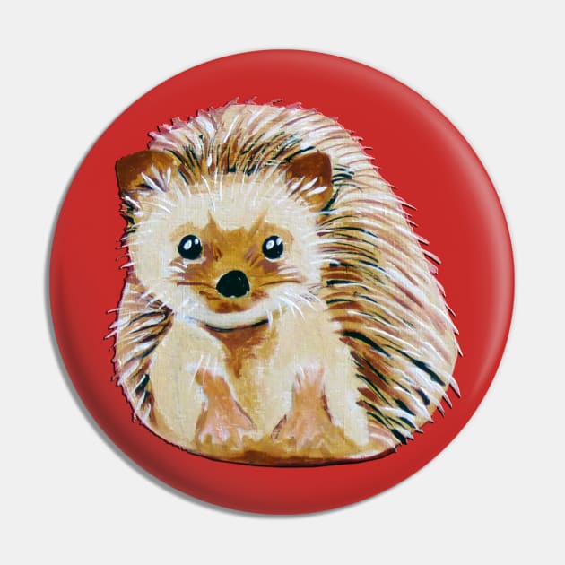 Hedgehog Pin by PaintingsbyArlette