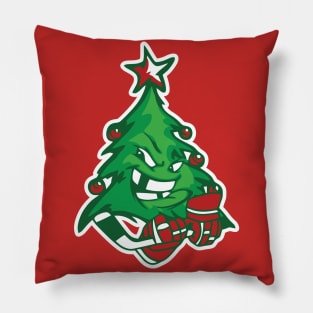 Christmas Tree Hockey Pillow