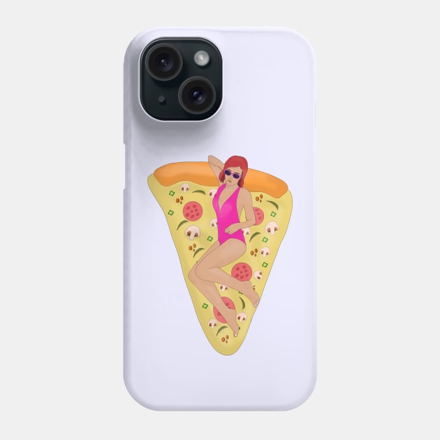 Summer Pool Pizza Phone Case by DiegoCarvalho