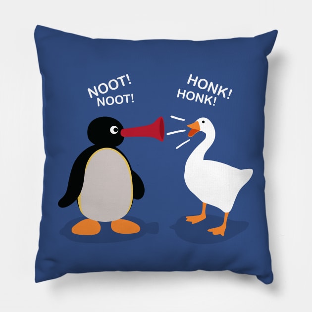 Noot Honk Pillow by albertocubatas