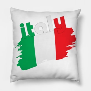 ITALIA T-Shirt Italian Pride Italy Flag Italiana Gift Roots  Italiano Forza Azzurri Colors Unisex T-Shirt Pillow