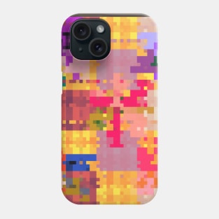 Colorful Abstract Mosaic Patchwork Quilt Design. Phone Case