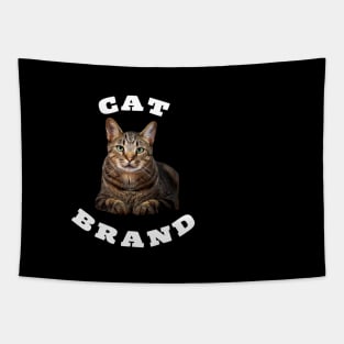 Vintage Cat brand lovers- cats pets Tapestry