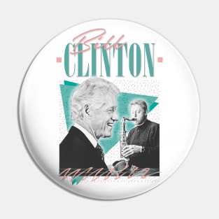 Bill Clinton // 90s Style Aesthetic Design Pin