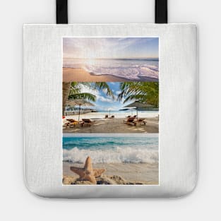 Lifestyle , nature, beach and sunset Tote