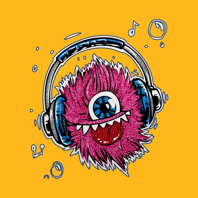 Headphone Eye Face by Basement Mastermind by BasementMaster