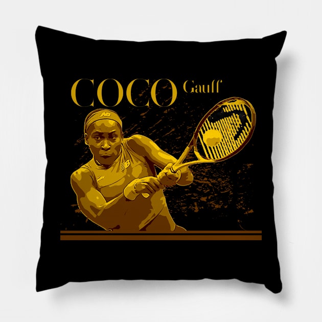 Coco Gauff | Tennis Pillow by Nana On Here