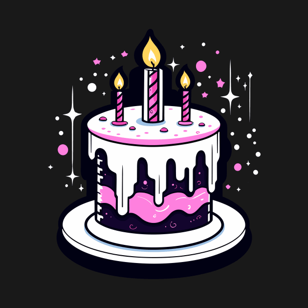 Birthday Cake Illustration by FluffigerSchuh