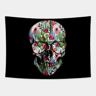 Tropical Summer Skull Funny Summer Vacation Tapestry