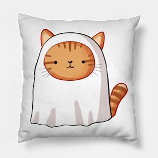 Cute ghost cat Pillow