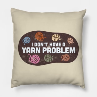 Fun Vintage Knitting Graphic Pillow