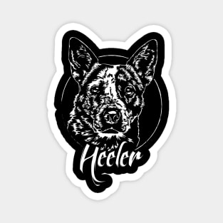 Funny Blue Heeler dog lover dog portrait Magnet