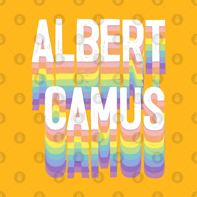 Albert Camus - Typographical Tribute Design by DankFutura