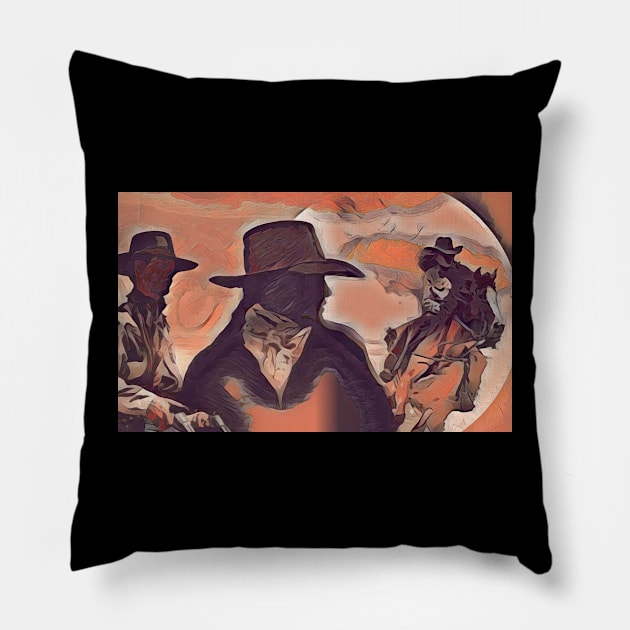 Wild West Nostalgia Pillow by DravenWaylon