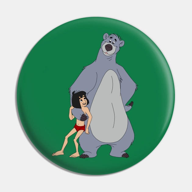 Baloo and Mowgli Pin by Megan Olivia