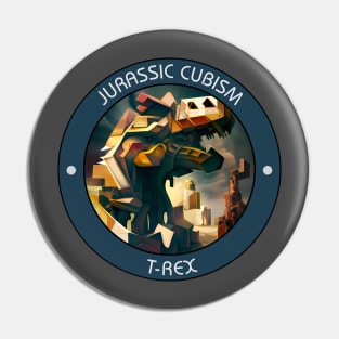 Jurassic Cubism - TRex Pin