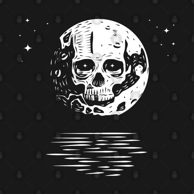 Skull Moon by BurchCreativeDesign