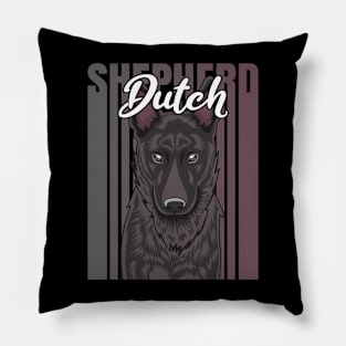 Dutch Shepherd Retro Vibes Pillow