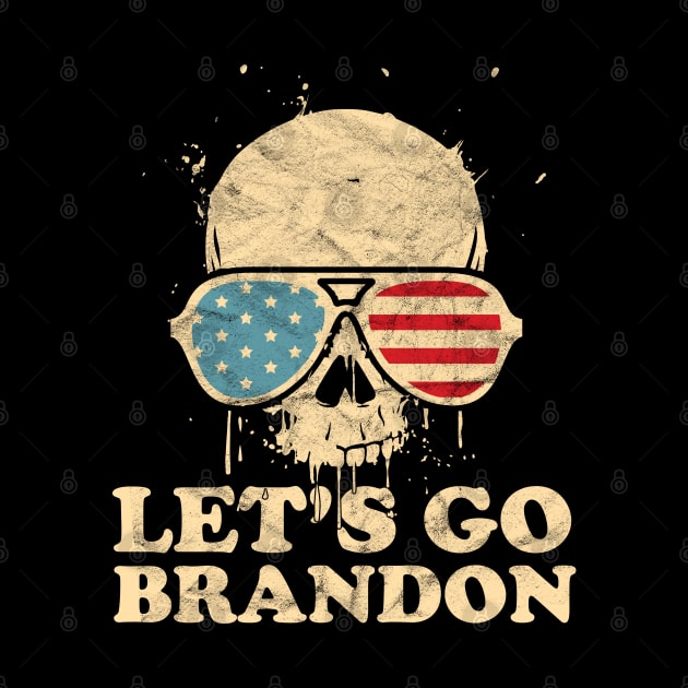 Let's Go Brandon American Flag Impeach Biden by  Funny .designs123