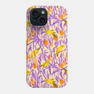 Yellow Parrots and Mangoes Phone Case