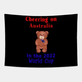 Cheering on Australia In the 2022 World Cup Tapestry