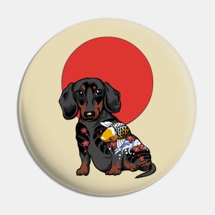 Yakuza Dachshund Pin