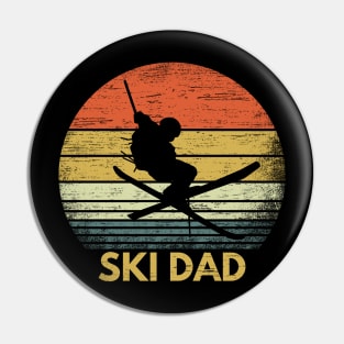Ski Dad Wintersports Gift For Men Pin