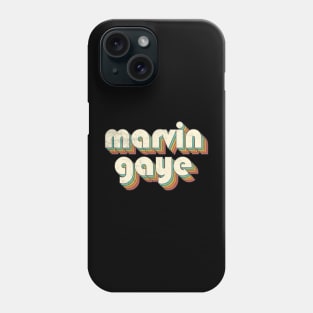 Retro Vintage Rainbow Marvin Letters Distressed Phone Case