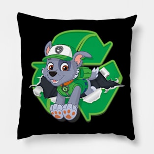 Green Color Photo Pillow