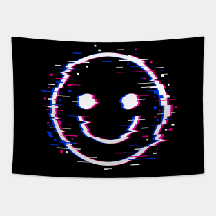 Glitch Face Tapestry