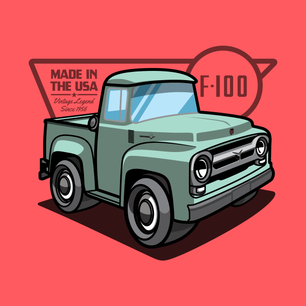 Meadow Mist Green F100 - 1956 by jepegdesign