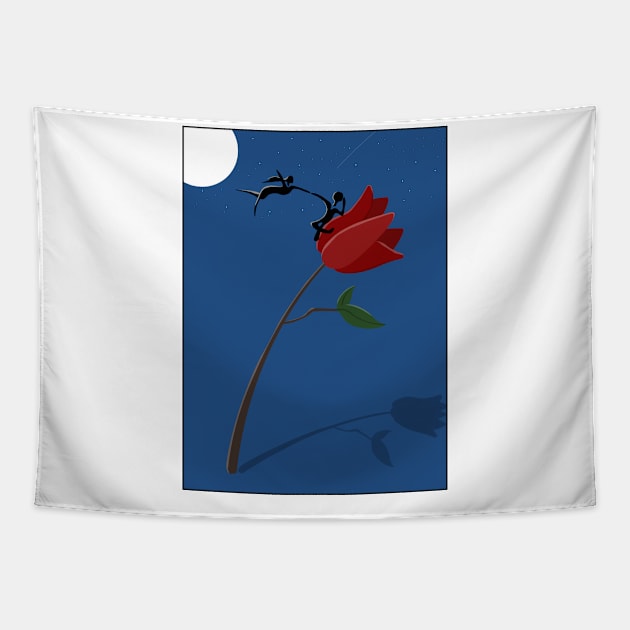 Roses Tapestry by clamer