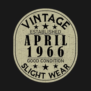 Vintage Established April 1966 - Good Condition Slight Wear T-Shirt