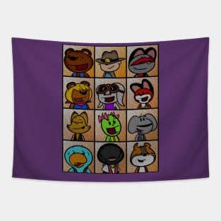 Character Grid Tapestry