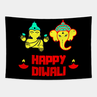 Happy Diwali Kreshna Tapestry