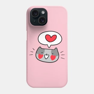 Cat Face Hearts Love Phone Case