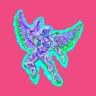 Cybernetic Neon Angel T-Shirt