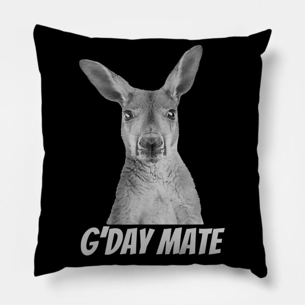 GDay Mate  Australian Kangaroo Pillow by daylightpombo3