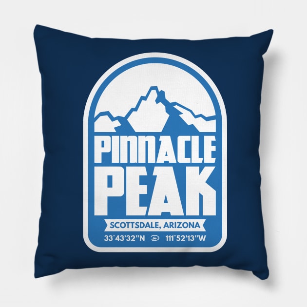 Pinnacle Peak (Agua) Pillow by dhartist