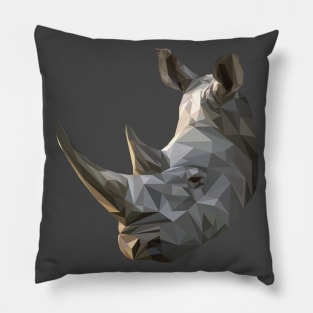 Geometrical Rhino Head Pillow