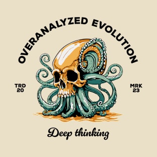 Overthought skull: Dive into deep thinking T-Shirt