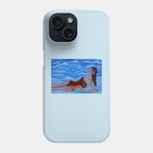 Lady in the Surf Phone Case