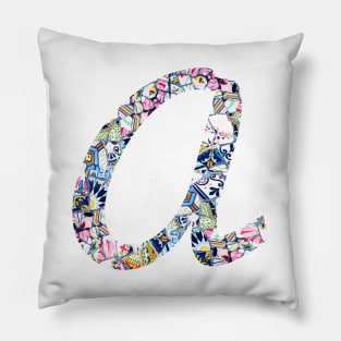 Gaudi Mosaic Letter A Pillow