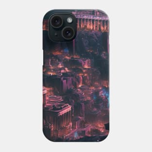 Acropolis Cyberpunk style Phone Case