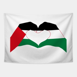 We Heart Palestine Patriot Flag Series Tapestry